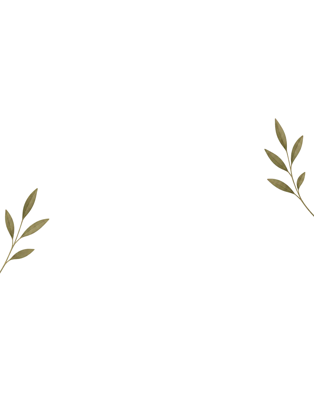 decoration layer — two olive sprigs in the side margins